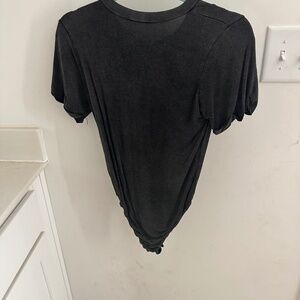 A black washed bodysuit